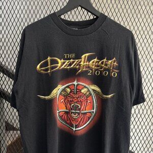 Reprint Washed 2000 Ozzfest Ozzy Pantera POD Incubus Promo Tee